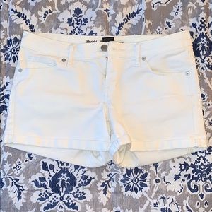 Mossimo Demin Midi White Shorts